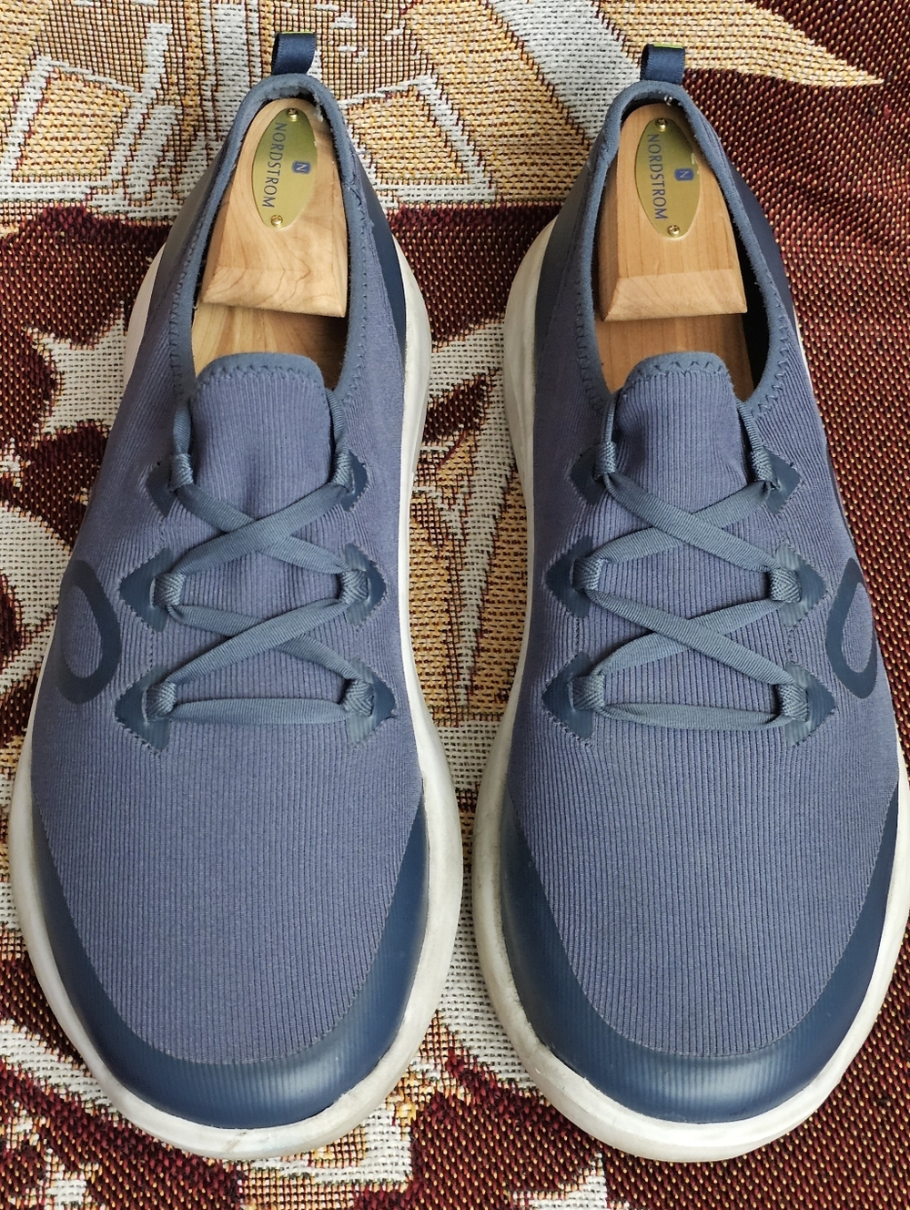 Men's Navy Slip-On Athletic Sneakers